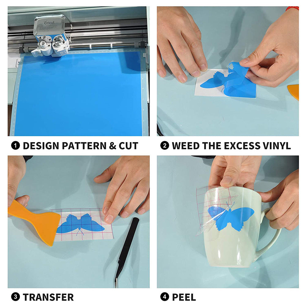 Stone Texture Self-adhesive Vinyl Cup Sticker